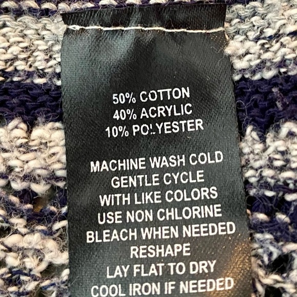 Say What Long Striped Open Front Cardigan - Picture 4 of 4